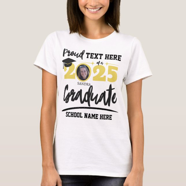 T-shirt Classe de fin d'études de la famille Fière personn (Devant)