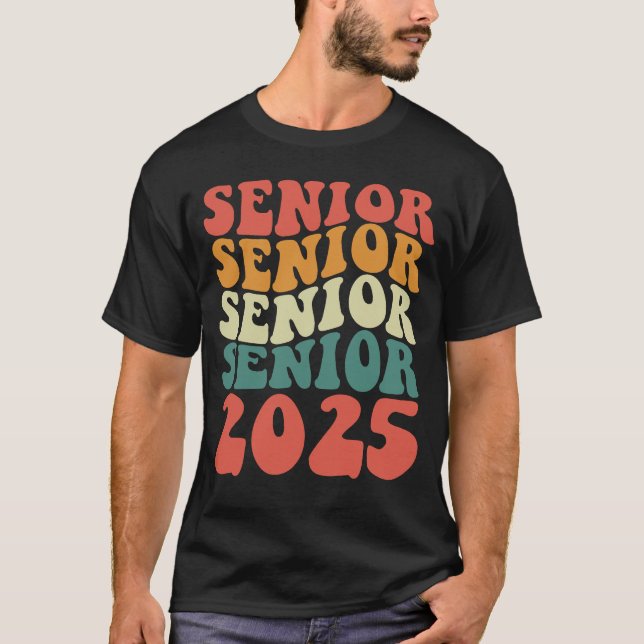 T-shirt Classe de fin d'études supérieures 2025 de 2025 Ré (Devant)