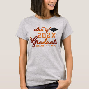 T-shirt Classe de Graduate Orange 2024