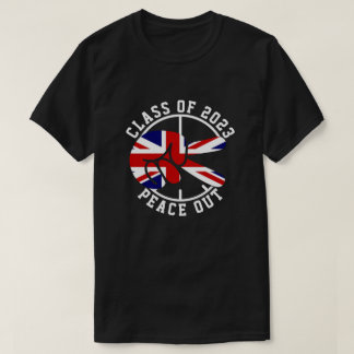 T-shirt Classe De Graduation De 2025 Peace Out UK Graduate