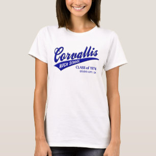 T-shirt Classe de la ville 1974 de studio de lycée de
