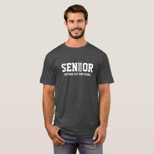T-shirt Classe de lettres bloc supérieure de 20xx