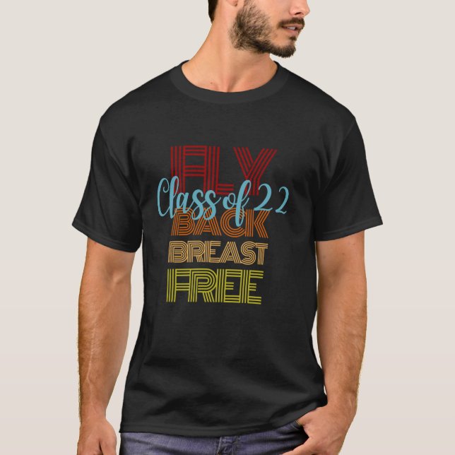 T-shirt Classe De Nageur De 2022 Senior Swim Team Graduate (Devant)