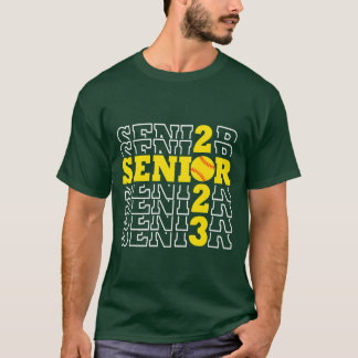 T-shirt Classe de softball 2023 Senior Seniors Retour à l'