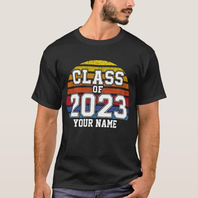 T-shirt Classe de Sunset rétro 2023 (Devant)