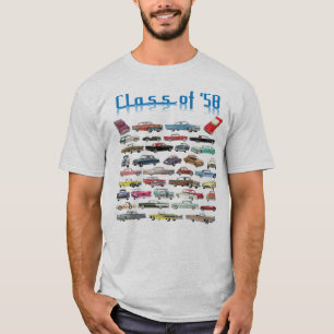 T-shirt Classe de voitures classiques 1958