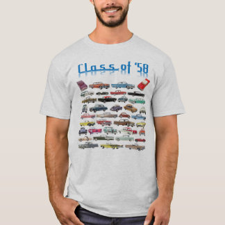 T-shirt Classe de voitures classiques 1958