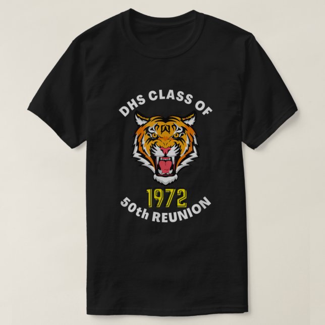 T-shirt Classe DHS de 1972 50e Réunion (Design devant)