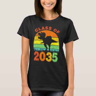 T-shirt Classe Dinosaure De 2035 Croître Avec Moi Premier 