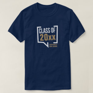 T-shirt Classe d'or Année - bulle vocale