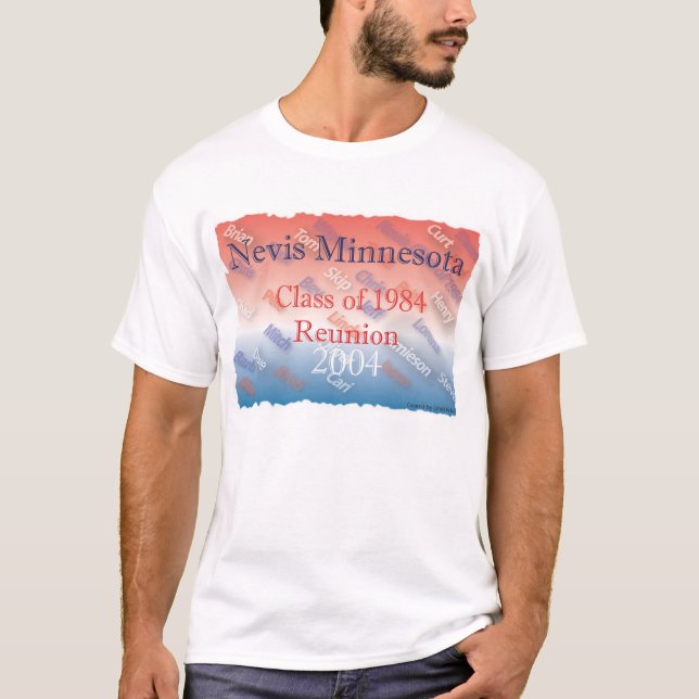 T-shirt Classe du Niévès de la Réunion de 1984 (Devant)