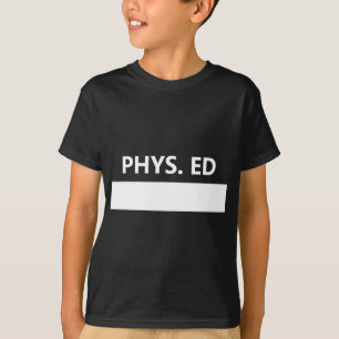 T-shirt Classe Gym PE École Uniforme Enseignement physique