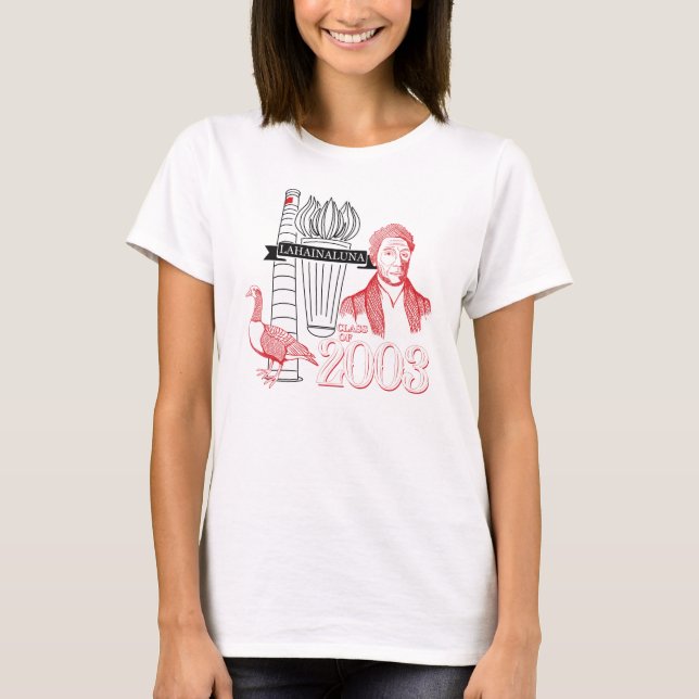 T-shirt Classe Lahainaluna de 2003 Femmes (Devant)