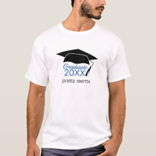 T-shirt Classe Moderne De Diplômés De 2020 Nom Personnalis
