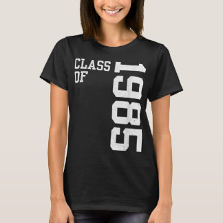 T-shirt Classe rétro de 1985 Lycée Réunion Vin