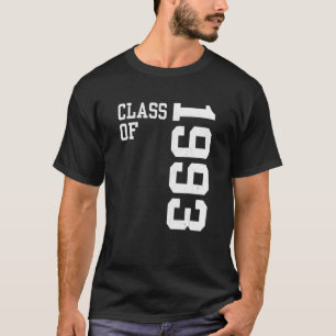T-shirt Classe rétro de 1993 Lycée Réunion Vin