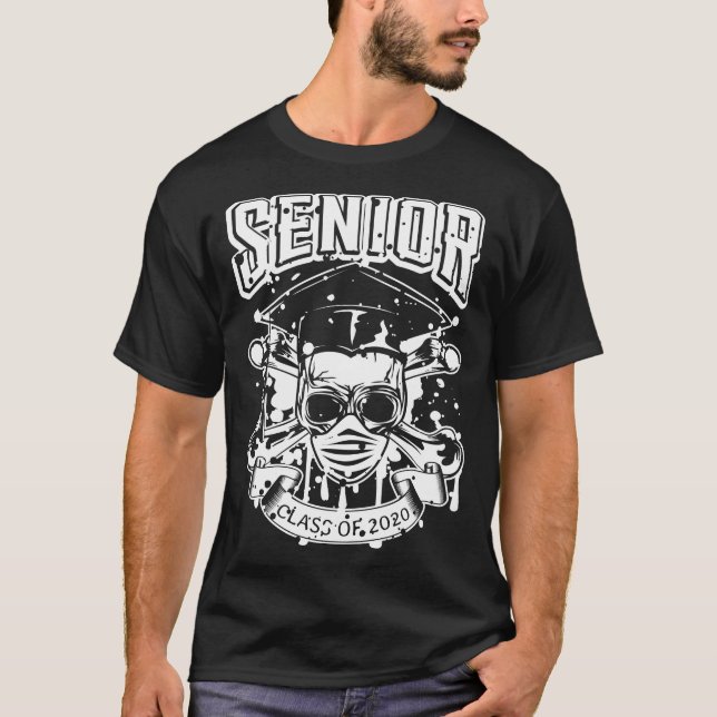 T-shirt Classe supérieure de 2020 en quarantaine (Devant)