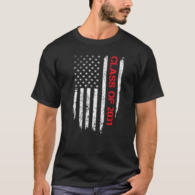 T-shirt Classe Supérieure De 2031 Diplôme Patriotique Amér (Devant)