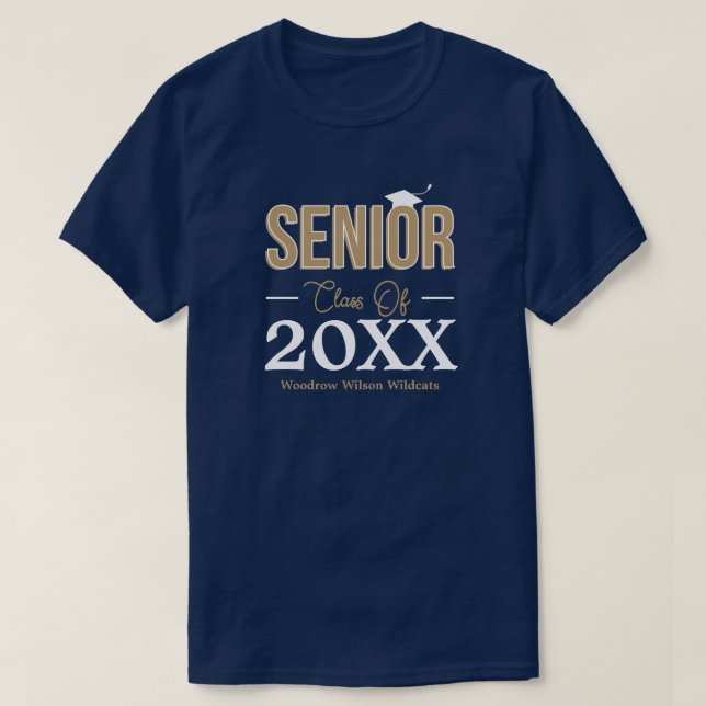 T-shirt Classe supérieure or (Design devant)