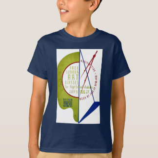 T-shirt Classes d'art libres d'été - affiche de WPA -