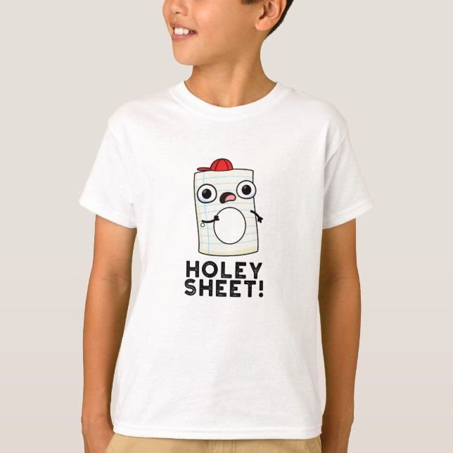 T-shirt Classeur de papier drôle de feuille Holey (Devant)