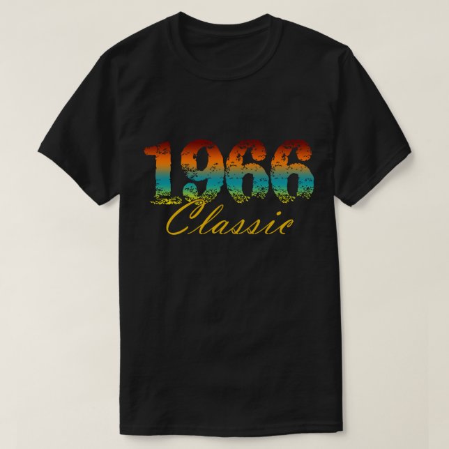 T-shirt Classic 1966 Tee Né en 1966 Cadeaux d'anniversaire (Design devant)