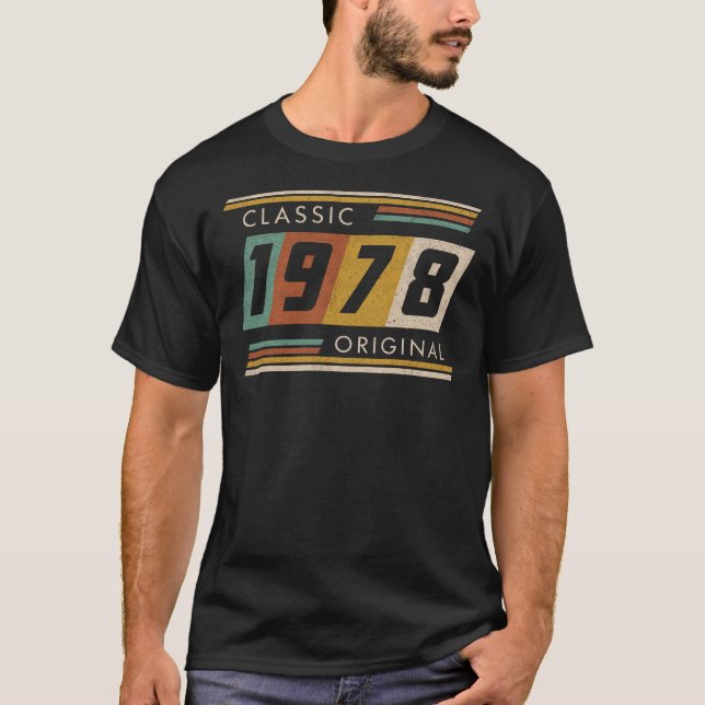 T-shirt Classic 1978 Original Summer Style Graphic (Devant)