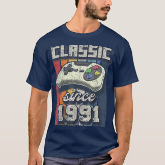 T-shirt Classic 1991 31e anniversaire Retro Video Game Con