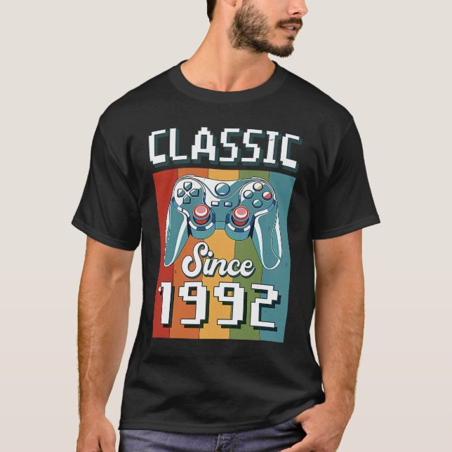 T-shirt Classic 1992 31e Anniversaire Video Game Controlle (Devant)