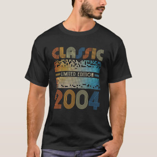 T-shirt Classic 2004 Limited Edition Music Lover Né En 2