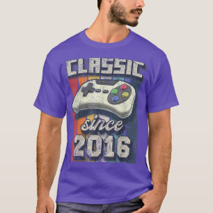 T-shirt Classic 2016 6e Anniversaire Retro Video Game Cont