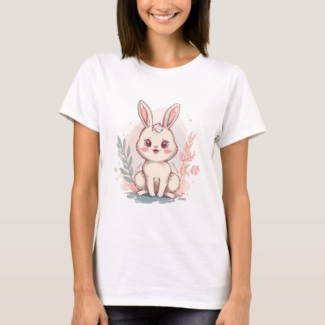 T-shirt Classic Bunny Design -Minimalistic (Devant)