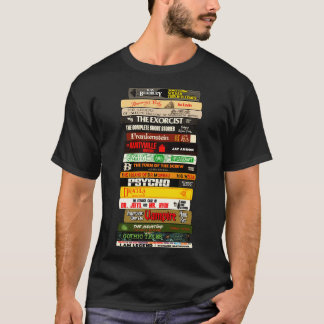 T-shirt Classic Horror Books Stack