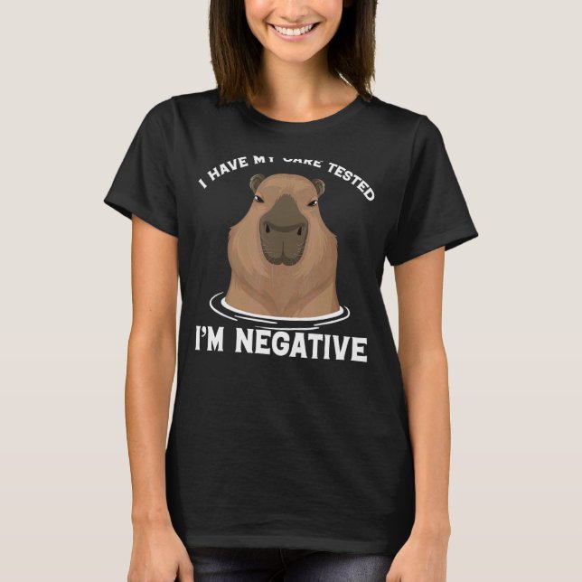 T-shirt Classic Ironic Rodent Capybara Witty Animal Lifet (Devant)