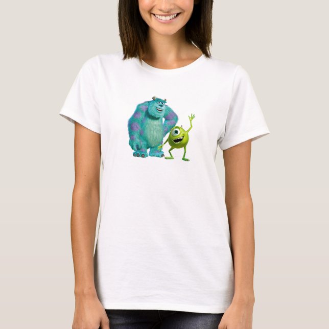 T-shirt Classic Mike & Sully Waving Disney (Devant)