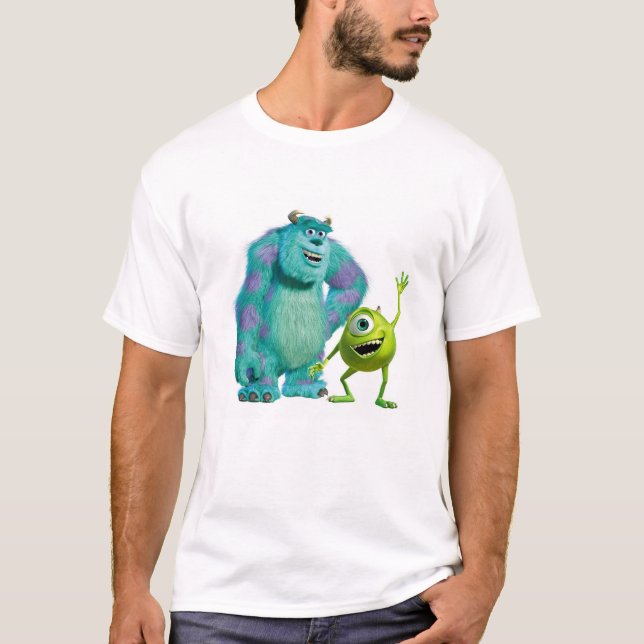 T-shirt Classic Mike & Sully Waving Disney (Devant)