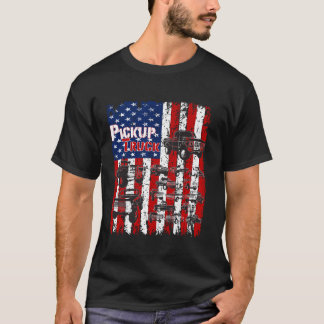 T-shirt Classic Pickup Truck American Drapeau 4 juillet gr