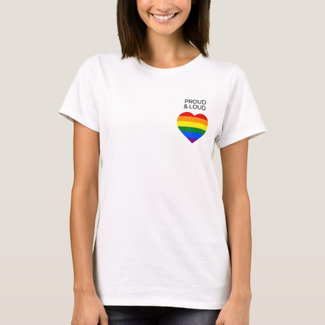 T-shirt Classic Rainbow Pride Tee (Devant)