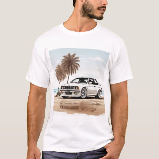 T-shirt Classic White BMW M3 Tee - Timeless Beach Style