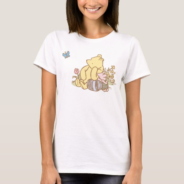 T-shirt Classic Winnie l'Ooh et le Piglet 1 (Devant)