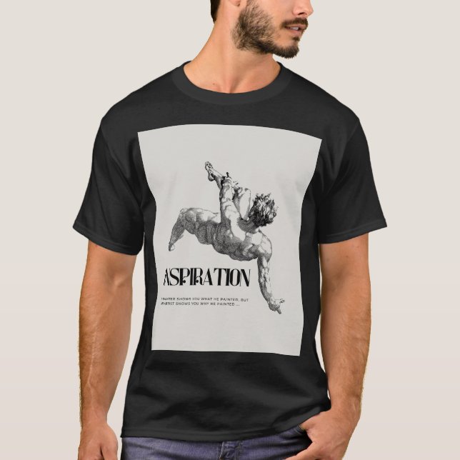 T-shirt Classical Art Figure Typography graphics t- shirt  (Devant)