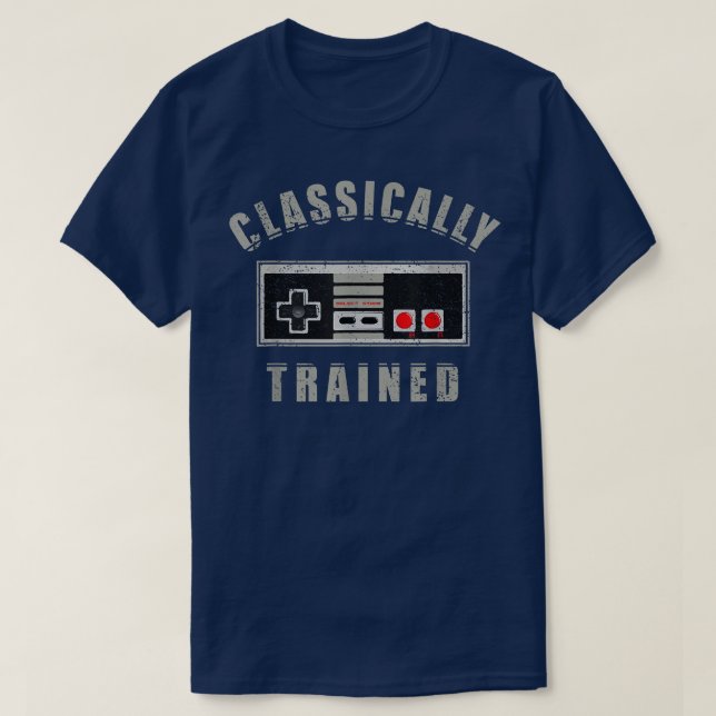 T-shirt Classically Trained Video Game Funny 90s Throwback (Design devant)