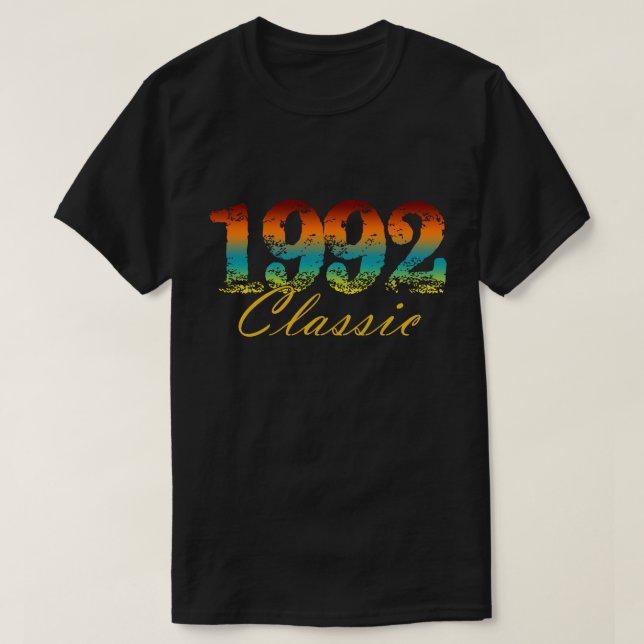 T-shirt Classique 1992 Tee Born en 1992 Cadeaux d'annivers (Design devant)