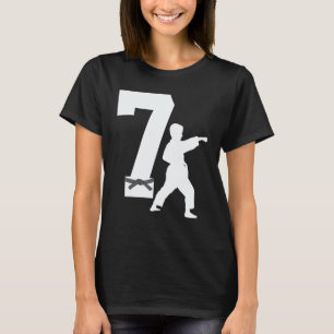 T-shirt Classique 7e anniversaire Karaté Taekwondo 7 ans