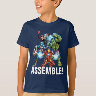 T-shirt Classique Avengers   Avengers Prêts À Attaquer