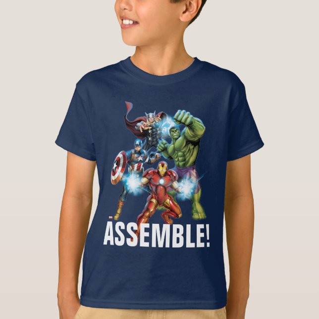 T-shirt Classique Avengers | Avengers Prêts À Attaquer (Devant)