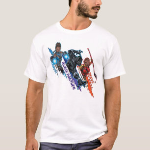 T-shirt Classique Avengers   Black Panther Team Up