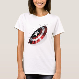 T-shirt Classique Avengers   Captain America Bouclier Frap