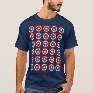 T-shirt Classique Avengers   Captain America Brusted Shiel