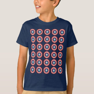 T-shirt Classique Avengers   Captain America Brusted Shiel
